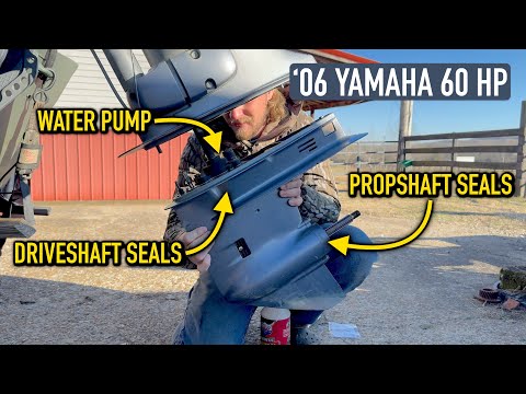 Replacing Propshaft + Driveshaft Seals, Water Pump - Yamaha F60 Outboard