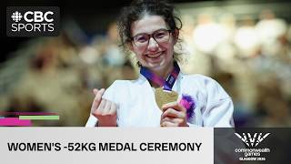 Canada's Evelyn Beaton receives women's -52 kg judo gold medal on Day 8 of 2026 Commonwealth Games