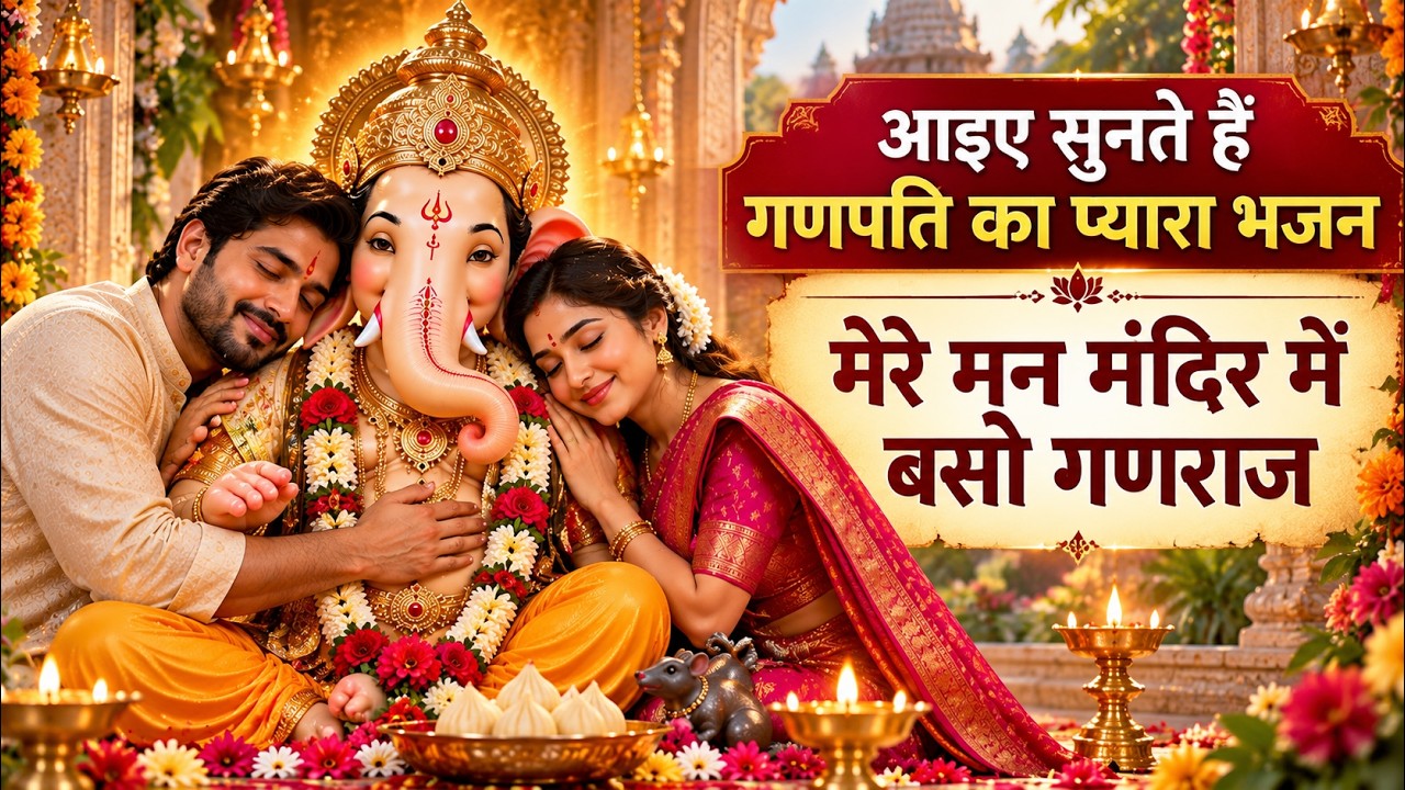 मेरे मन मंदिर में बसो गणराज ? Ganesh Bhajan गणपति का प्यारा भजन Ganpati Bappa Morya