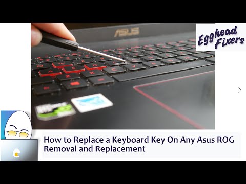 How to Replace a Keyboard Key On Any Asus ROG. Removal and Replacement