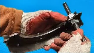 Amazing invention by a first-rate craftsman. Self-made from an old brake pad