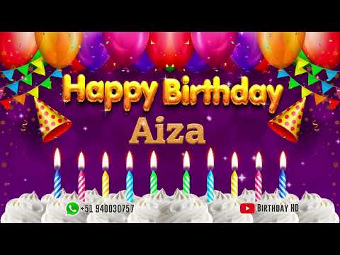 Aiza Happy birthday To You - Happy Birthday song name Aiza 🎁