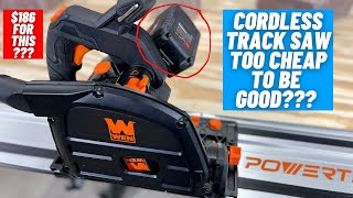 Can A Cheap Cordless Track Saw Be Good??  ||  Wen Kit 20691 