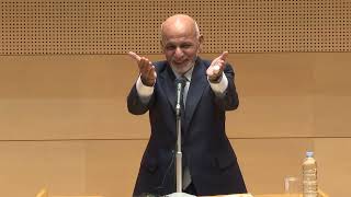 سخنرانی رئیس جمهور غنی در پوهنتون علوم ورزشی نیتی دای، جاپان