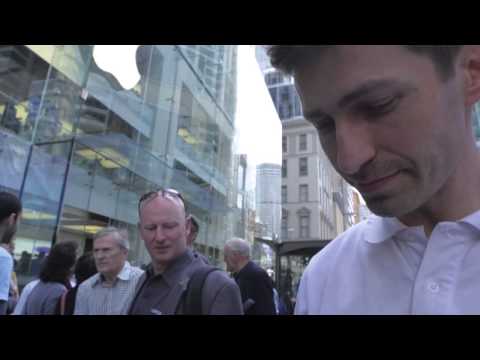 iPhone 6 Drop Test - OFFICIAL - 1st Day Outside Apple Store Sydney
