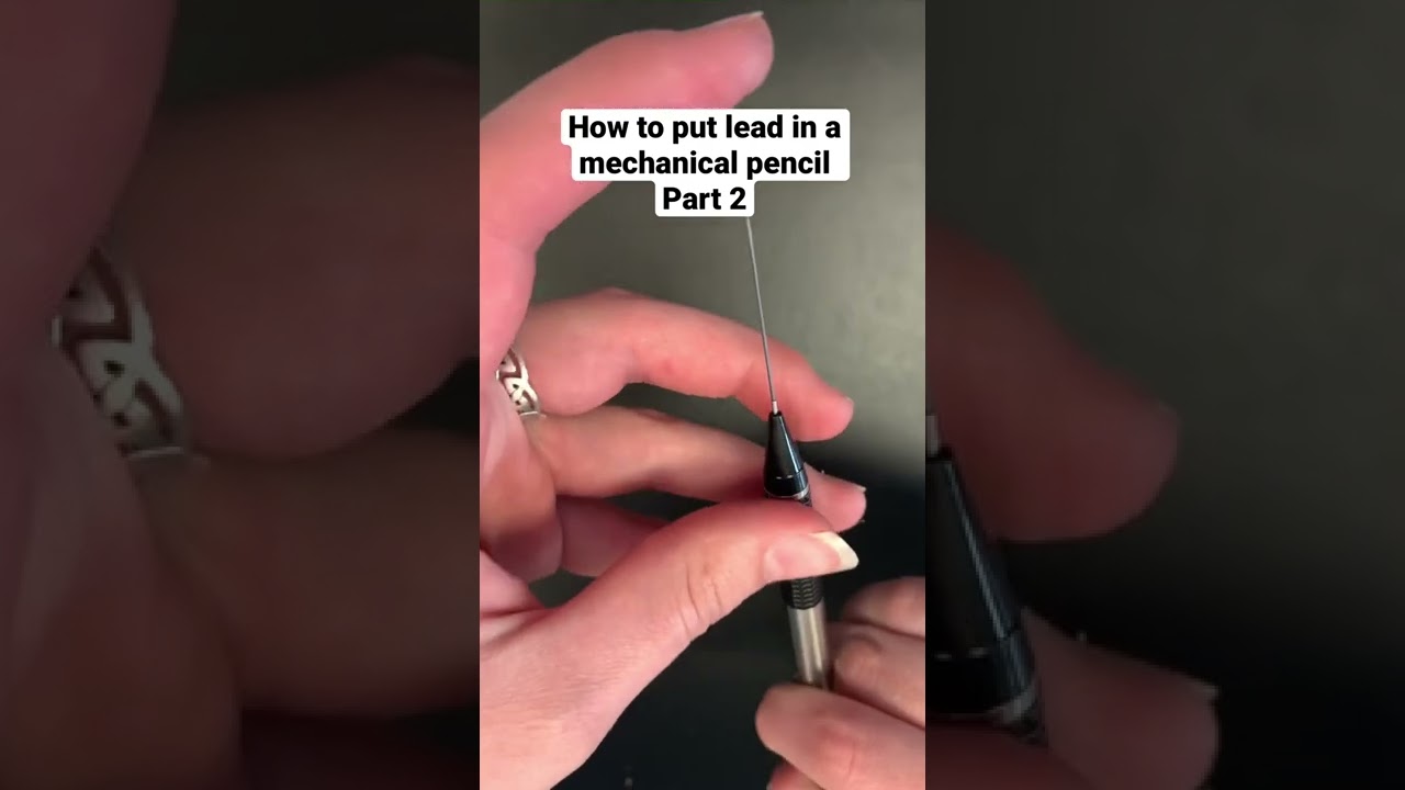 How to put lead in a mechanical pencil Part 2 #shorts