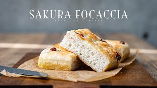 Sakura Focaccia (Gluten free/vegan)