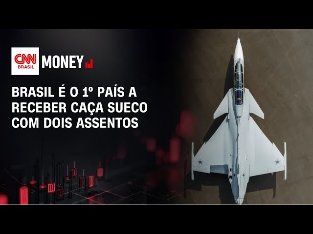 Brasil é o 1º país a receber caça sueco com dois assentos | ABERTURA DE MERCADO