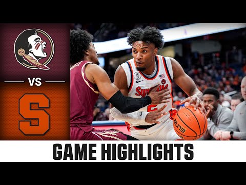 Florida State vs. Syracuse Game Highlights | 2025-26 ACC Men's Basketball