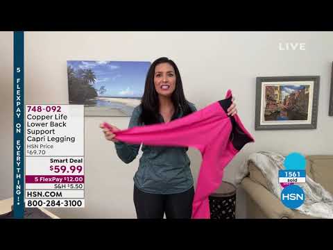 Copper Life Lower Back Support Capris Legging