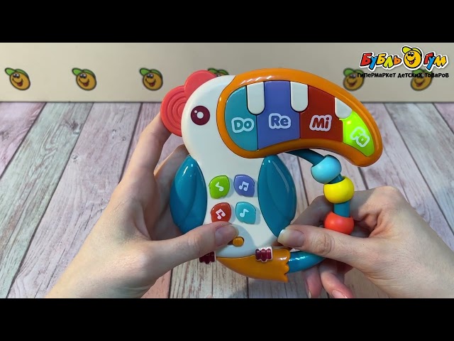 Игрушка Huanger Пианино-попугай озвученная  - видео