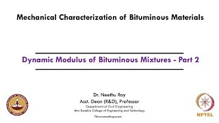 Dynamic Modulus of Bituminous Mixtures - Part 2