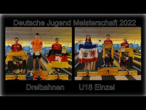 Deutsche Jugendmeisterschaft Dreibahnen 2022 - U18 Einzel - Verabschiedung