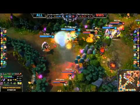 Alliance Shook Spotlight (Lee Sin bigplays) - ALL vs NWS (S4 Worlds)