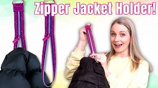 DIY Zipper Jacket Holder, Easy Sewing Project!