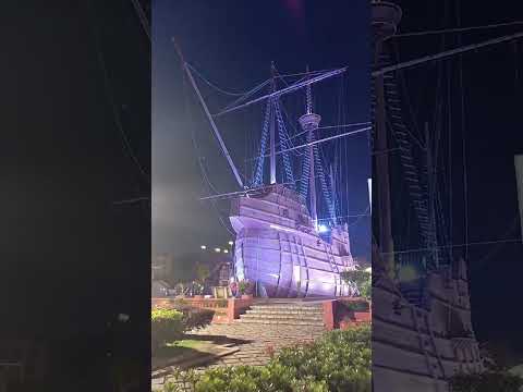 Gazing at Illuminated Ship, Melaka, Intrepid Travel from James 🇲🇾