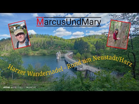 Wanderung HarzerWanderNadel   Holz Dampflok, Ebersburg, Neustädter Talsperre, Burgruine Hohnstein