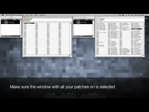 microKorg - How to import patches using SoundEditor for Mac OS X