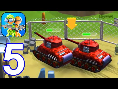 Gameplay Walkthrough Part 5 War Army Commander Base Defense Level 8 (iOS, Android)