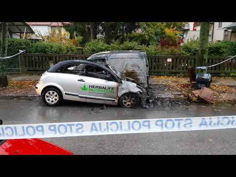 Zagorela avtomobila (Maribor) 8.11.2017