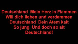 ♠  Rammstein Deutschland  ♠  Lyrics on screen, NO SINGING, 1080 HD