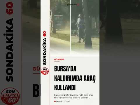 Bursa'da sürücü kaldırımda ilerleyip yayalardan yol istedi