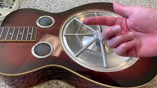 Adjusting / Installing Cone + Spider on Resonator Guitar | Fixing Dobro Rattle