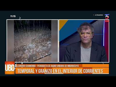 CAÍDA DE GRANIZO EN MBURUCUYÁ CORRIENTES - LEANDRO CHAMORRO, PERIODISTA LOCAL