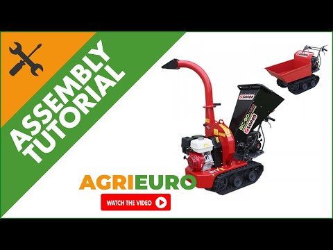 Zanon BC 90 Cingo Self-Propelled Tracked Garden Shredder on Power Barrow - Honda - Assembly tutorial