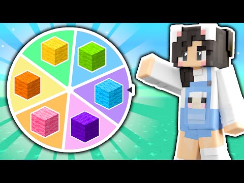 💜Wheel Spin Decides Colors of my Minecraft House!