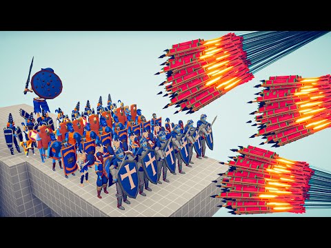 ALL UNITS WITH SHIELDS vs EVERY GOD - Totally Accurate Battle Simulator TABS