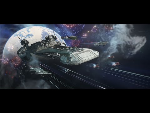 Star Citizen 3.17.1 |  Invictus Launch Week 2952  |  Bengal flyby... (biggest human ship)