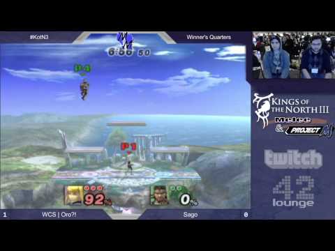 KotN3 - WCS | Oro?! (ZSS) vs Sago (Luigi, Snake) - Project M Winners Quarters