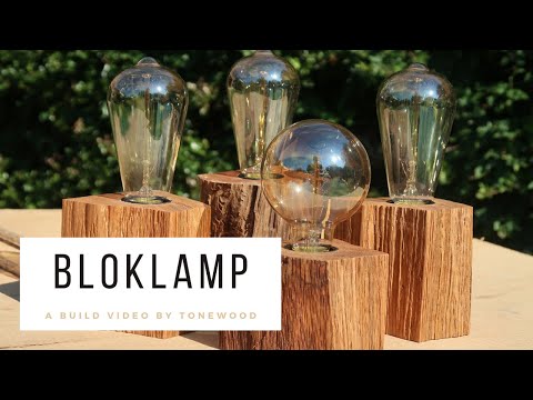 Building Rustic Table Lamps using Firewood and Edison Bulbs | DIY Upcycling Project