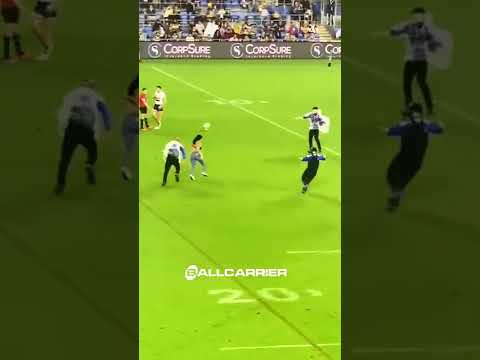 Streaker Gets SMASHED 😂😱 #rugby