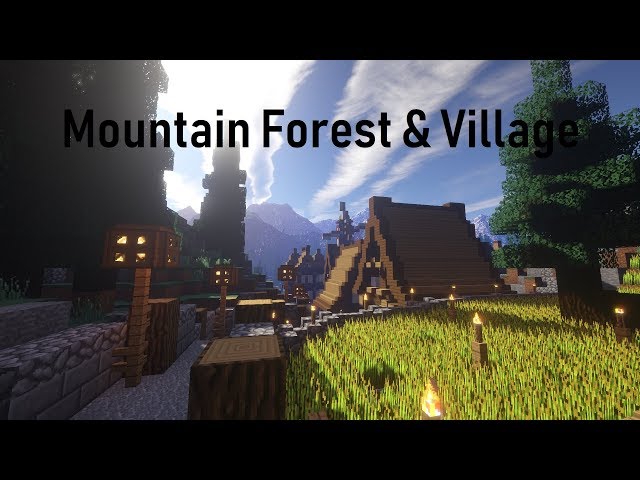 Mountail Forest & Village map Minecraft Map