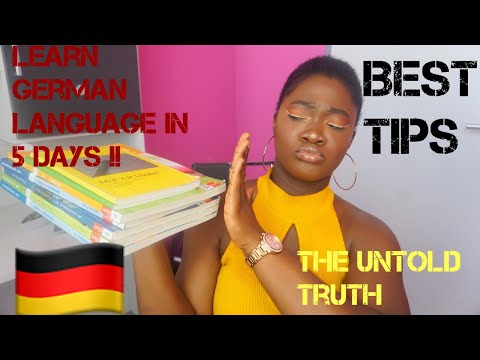 HOW TO LEARN GERMAN LANGUAGE IN JUST 5 DAYS | MUST WATCH!! | PATRICIA OZOR