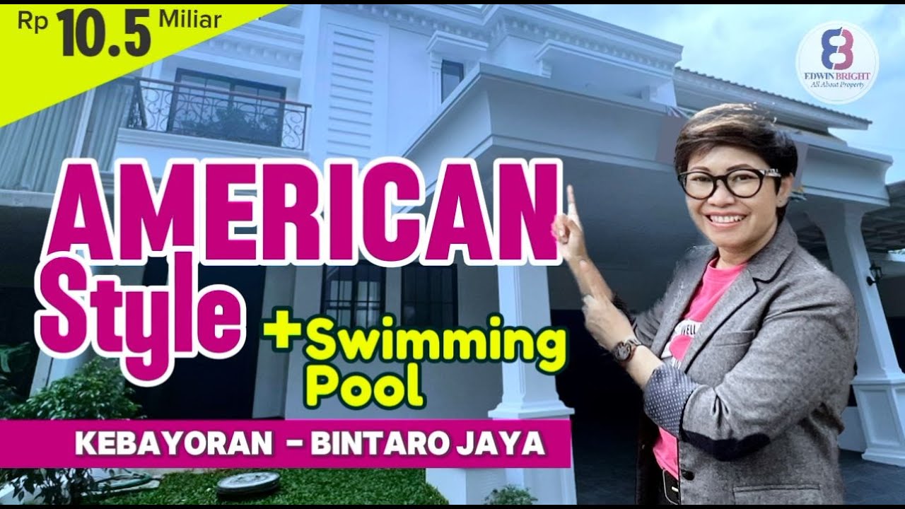 Luxury House in Bintaro Jaya Sector 7 American Classic & Pool
