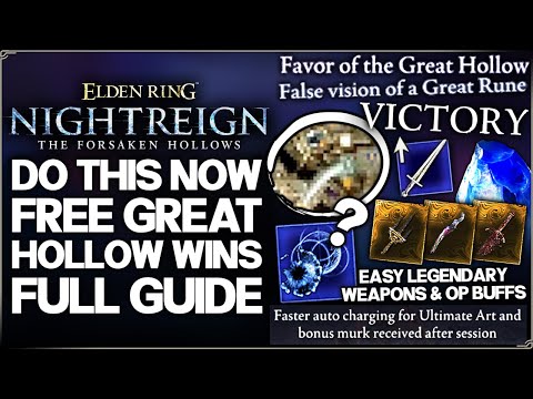 Nightreign Forsaken Hollows - Great Hollow is OP - Easy Wins & New Shifting Earth Guide Elden Ring!