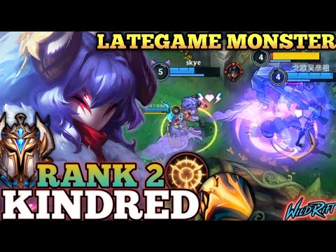 KINDRED FEEDER TO KILLER MVP PLAY! AMAZING COMEBACK - TOP 2 GLOBAL KINDRED BY skye - WILD RIFT