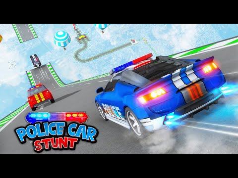Police Mega Ramp Car Game Racing Car Stunts 3D - Impossible Gt Stunt Car Race - Android GamePlay