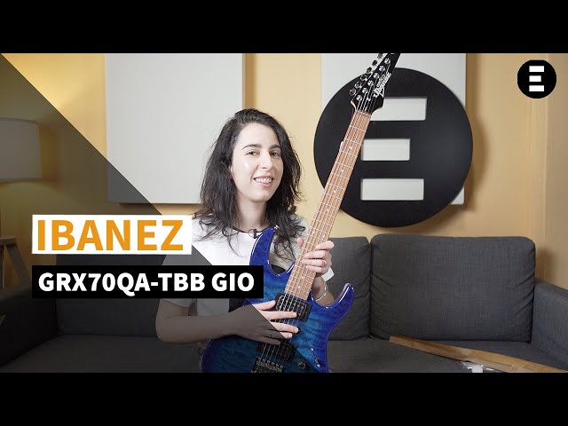 Vídeo relacionado con Ibanez GRX70QA-TBB GIO Series - Guitarra eléctrica - Burst azul transparente - zurdos