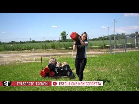 Trasporto tronco - il regolamento ostacoli Hell's Race