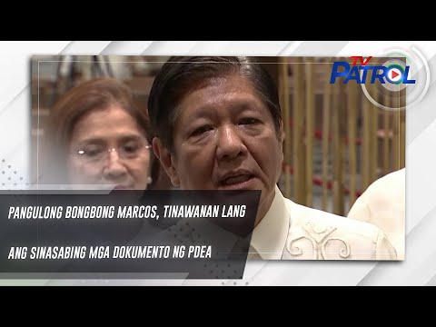 Pangulong Bongbong Marcos, tinawanan lang ang sinasabing mga dokumento ng PDEA TV Patrol