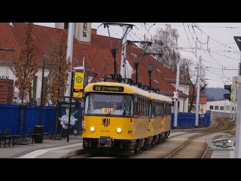Tatra Straßenbahnen Dresden - Impressionen Tatra T4D-MT die Messelinie 20