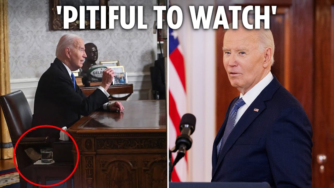 Biden 'final humiliation' spotted in last speech as he snaps back at question 'is that a joke?'