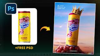 How to Create a PREMIUM Product Manipulation in Photoshop | Step-by-Step Breakdown + FREE PSD