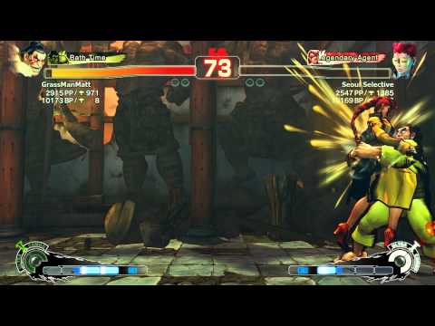 GrassManMatt (HO) vs Seoul Selective (CV) | SSF4: Arcade Edition PC - Ranked Match