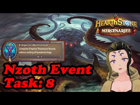 Task 8: Defeating Emperor Thauissan Without Kegs Going Off |  Nzoth Event Hearthstone Mercenaries