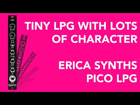 Erica Synths PICO LPG // 3HP Eurorack Low Pass Gate *SHORT DEMO*